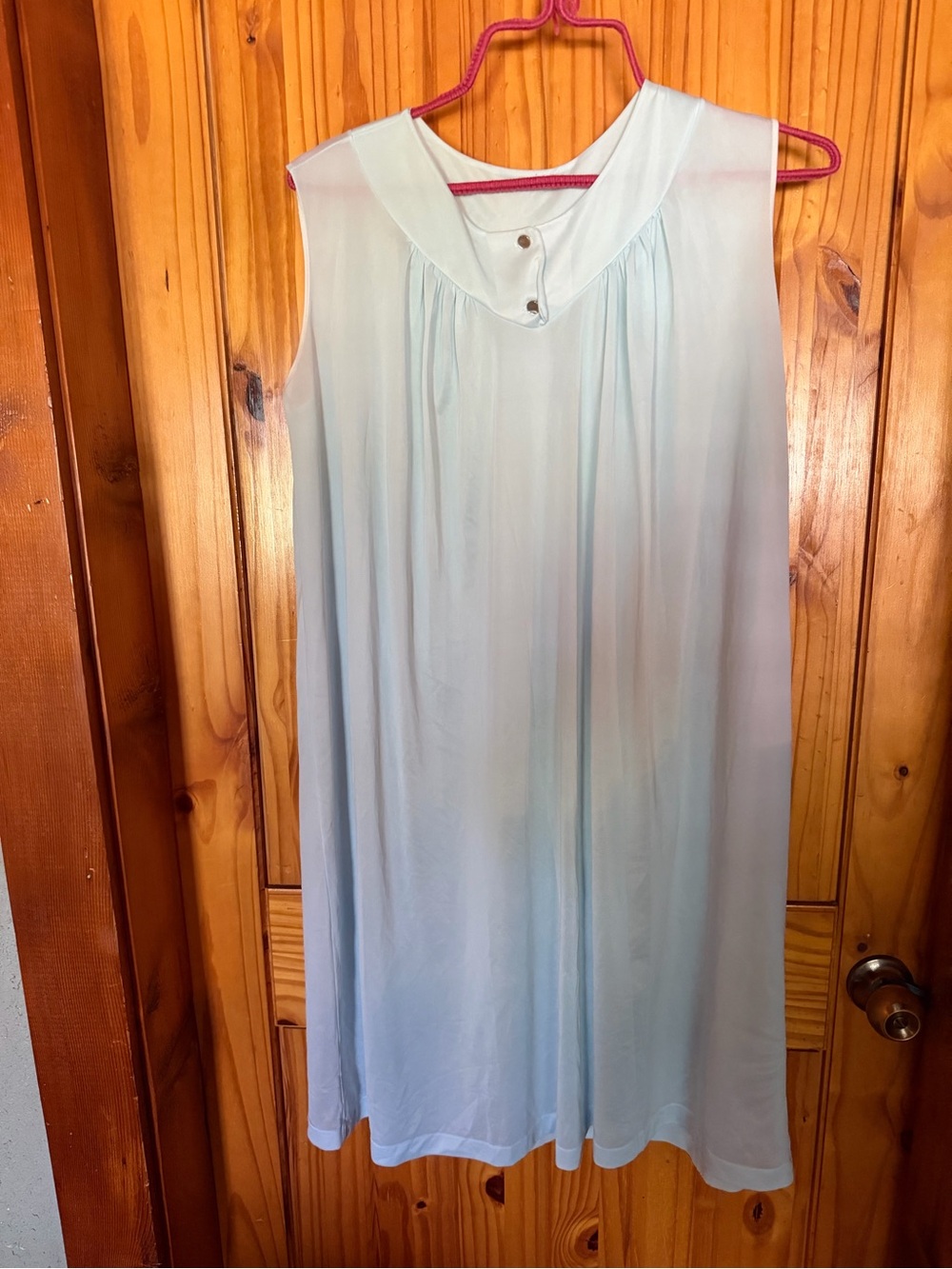 Vintage Light Blue Mid Length Nightgown